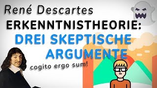 René Descartes Erkenntnistheorie  Drei skeptische Argumente AMODO Philosophie begreifen [upl. by Kahler]