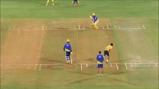 Fazal haq Farooqi bowling in CSK practice match HD [upl. by Suinuj]