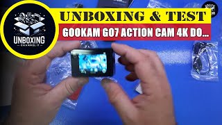 Action Cam 4K Doppio Schermo 20MP WiFi  Economica ma interessante GOOKAM Go7 [upl. by Newhall60]