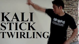 Kali  Arnis  Eskrima Stick Twirling [upl. by Lemahs121]