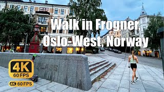 4K Frogner Oslo  Walking Tour [upl. by Yajeet]