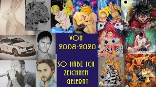 ALLE MEINE ZEICHNUNGEN RÜCKBLICK 20082020 Ich zeige euch alle meine bisherigen Zeichnungen [upl. by Iemaj674]