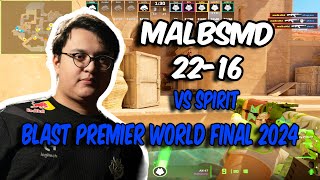 CS2 POV  G2 malbsMd 2216 vs Spirit Anubis  BLAST Premier World Final 2024 [upl. by Natsud]