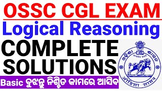 Logical Reasoning SolutionsOSSC CGL Reasoning QuestionsUnderstand from BasicReasoning Questions [upl. by Nylrak]