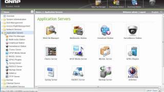 QNAP 219P II Administration Interface [upl. by Znerol]
