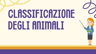 Classificazione degli animali animali youtubekids apprendimento scienze [upl. by Osman]