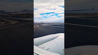 Arrecife Airport lanzarote Entering Runway from Threshold Aircraft AirTravel [upl. by Yerkovich]