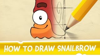 How to Draw Snailbrow from Cut the Rope 2 [upl. by Ilsa]