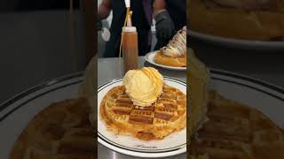 PSA Kith Treats has brought back the apple pie stuffed waffle miami kithtreats desserts foodie [upl. by Ayadahs]