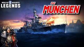 Munchen  The OG German Speedster World of Warships Legends PS4 Highlight [upl. by Lorn323]