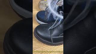 Safe shoes that are not afraid of hotGUYISA work boots 0255Msafetyshoes work workers workshoes [upl. by Enelyar]