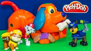 Paw Patrol Pups Helps the Play Doh Puppy Vet [upl. by Araeic]