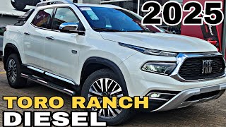 NOVA FIAT TORO RANCH 20 TURBODIESEL 4X4 2025 EM DETALHES  A VERSÃO MAIS TOP [upl. by Aihsilat]