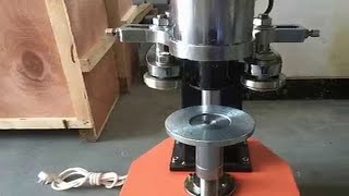 Semi automatic table top electric can seaming machine seamer equipment [upl. by Leva]