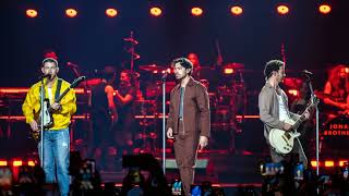 AI Podcast Jonas Brothers Concert Halted After Laser Pointer Incident in Prague [upl. by Yesrej782]