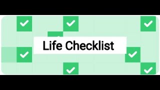 Completing a life checklist [upl. by Bokaj405]