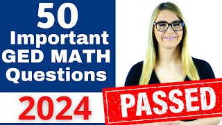 GED Math 2024  Pass the GED with EASE [upl. by Assirol]