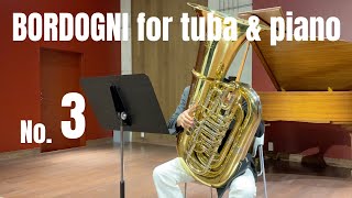 Bordogni for tuba amp piano No3 [upl. by Binni]