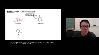 Organic Chemistry 2  Ch1713  Identify Localized and Delocalized Lone Pairs in Aromatic Compounds [upl. by Atem]