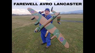 FAREWELL Avro Lancaster V3 quotDumboquot British WWII Heavy Bomber 1320mm Maiden flight amp Crash [upl. by Nasaj]