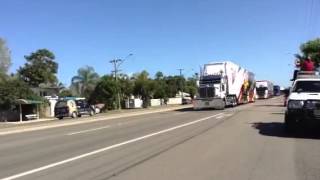 V8 truck parade for Townsville 500 2014 [upl. by Terrie]