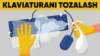 ⚡KLAVIATURANI TOZALASH [upl. by Nosned688]