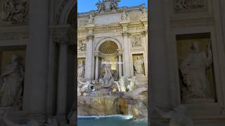 The Trevi Fountain fontanaditrevi rome italy beautifuldestinations discoverrome [upl. by Sirtemed125]