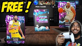 OPENING 90 GEMS OF THE GAME OPTION PACK FROM TRIPLE THREAT PARK  NBA 2K25 MYTEAM [upl. by Ahsykal]