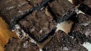 FUDGY Chocolate BROWNIES EVER  Best Chocolate Brownie Recipe  EASY to make [upl. by Juieta847]