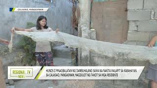 Regional TV News Pinagbalatan ng dambuhalang sawa na nakita sa Calasiao Pangasinan [upl. by Nesmat]