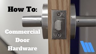 How To Install Commercial Door Hardware [upl. by Osmond]