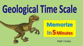 Geological Time Scale and Fossils l Memorize time scale chart in 5 minutes [upl. by Brinkema]