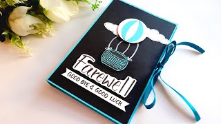 HANDMADE FAREWELL CARD  Beautiful Greeting Card for Farewell Day  DIY Greeting Card  Tutorial [upl. by Katharine]