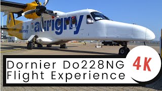 4K Aurigny Dornier Do228NG Full Flight Experience Southampton to Alderney [upl. by Langham922]