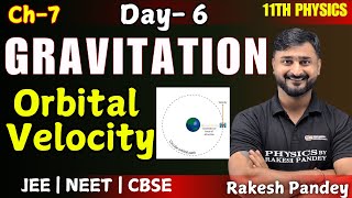 Orbital Velocity Class 11  Orbital Velocity Class 11 Derivation  Ch7  Gravitation Rakesh Pandey [upl. by Backler]