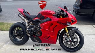 Ducati Panigale V4S Spark Racing Full Titanium Exhaust  LOUD MOTO GP SOUND 🔥Revs  the end [upl. by Lindbom811]