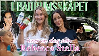 I BADRUMSSKÅPET MED REBECCA STELLA Följ med oss i LA på behandlingar och en massa skoj [upl. by Thielen]