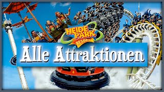 Alle Attraktionen des Heide Park Resorts 2022 [upl. by Rebma]