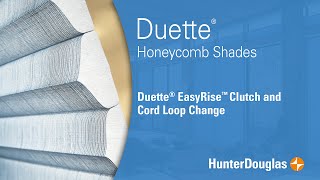 Duette® Honeycomb Shades  EasyRise™ Cord Loop Replacement  Hunter Douglas [upl. by Aronal195]