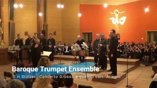 Baroque Trumpet Ensemble SantAgostino Ferrara Italy [upl. by Akenit651]