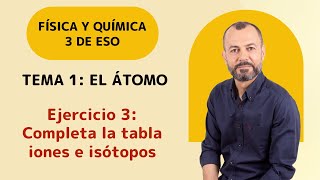 Tema 2 ejercicio 3 Completa la tabla iones e isótopos [upl. by Thanasi]