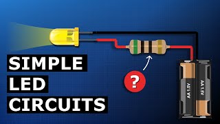 Simple LED circuit  basic electronics [upl. by Hull]