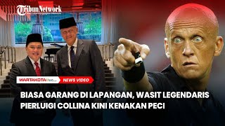 Tampil Garang Di Lapangan Wasit Legendaris Pierluigi Collina Full Senyum Kenakan Batik dan Peci [upl. by Eyahsal749]