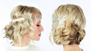 2 gorgeous GATSBY inspired hairstyles [upl. by Odawa116]