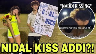 Nidal Wonder CAUGHT KISSING Addi On The Lips After ASKING Her Out On A Date 😱😳 Video Proof [upl. by Urania]