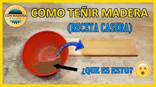 Teñir madera de forma casera [upl. by Fulmis932]