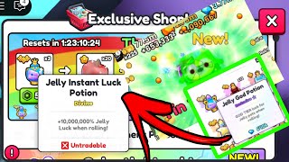 Using Jelly luck potion 10million GOD potion  more  pets go [upl. by Oriana]