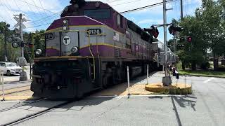 MBTAKEOLIS Haverhill Train 2205 at Andover 81124 [upl. by Avis]