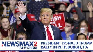 LIVE President Donald Trump Rally in PIttsburgh Pennsylvania  NEWSMAX2 [upl. by Wood]