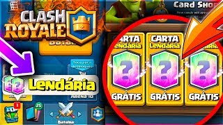 COMO GANHAR 2 CARTAS LENDÁRIAS DE ANIVERSÁRIO DO CLASH ROYALE  BRUNO CLASH [upl. by Soalokcin442]